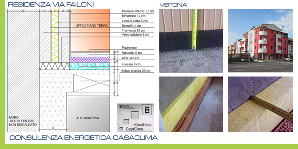 Costruzione Casa CLima Classe B - Via Failoni (VR) - Esempio di taglio termico