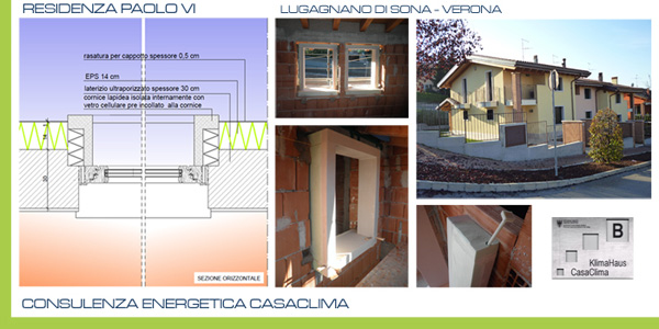 Serramenti a risparmio energetico per Casa Clima a Lugagnano di Sona (VR)